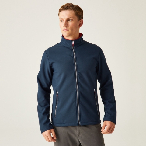 Ragetta RG762 Ascender 2-Layer Softshell Jacket - Navy/Classic Red - XL
