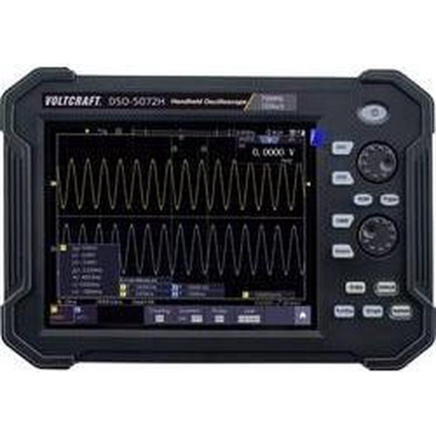 VOLTCRAFT DSO-5072H Handoscilloscoop 70 MHz 2-kanaals 1 GSa/s 40 Mpts 8 Bit Digitaal geheugen (DSO), Handapparaat, Multimeterfuncties 1 stuk(s)