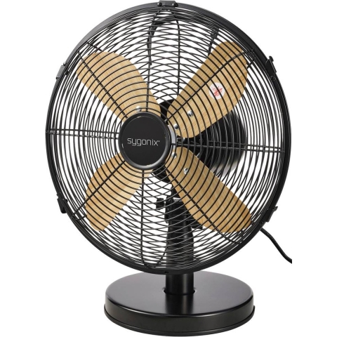 Sygonix Tafelventilator 40 W (Ø x h) 335 mm x 415 mm Zwart