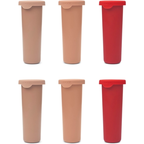 Liewood IJsvormen - Gianni - 6-pack - Apple Rood Multi Mix - Liewood - OneSize - Ijsblokjesvorm