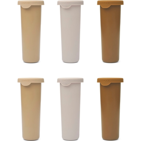 Liewood IJsvormen - Gianni - 6-pack - Safari Multi Mix - Liewood - OneSize - Ijsblokjesvorm