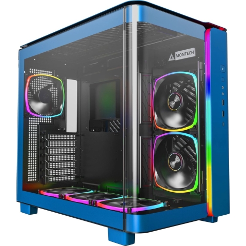 MONTECH KING 95 PRO Tempered Glass ARGB Midi-tower PC-behuizing Blauw