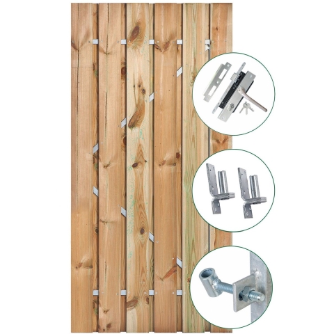 Tuindeur Privacy grenen 130 cm Tuindeco - Tuindeco