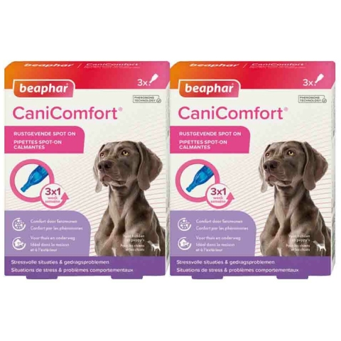 2x Beaphar CaniComfort Spot On 3 pipetten