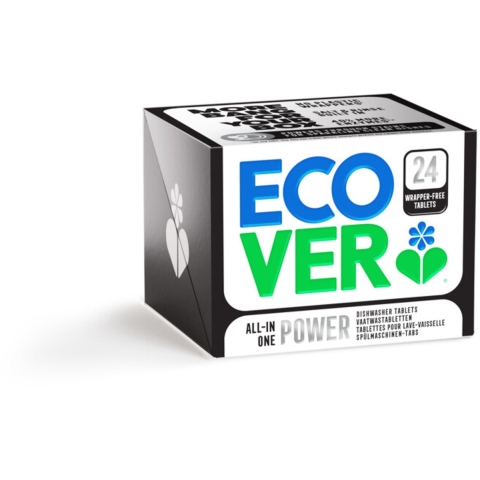 12x Ecover Vaatwastabletten All-in-One Power 24 stuks