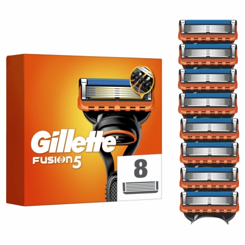 10x Gillette Scheermesjes Fusion 5 8 stuks
