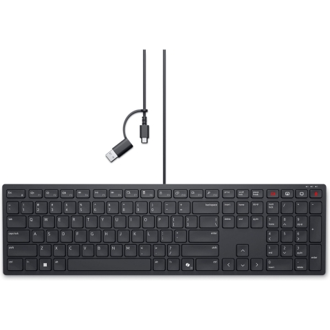 Dell Wired Collaboration Keyboard KB525C - Toetsenbord USB, USB-C - QWERTY - VS internationaal - met 3 jaar Advanced Exchange Service