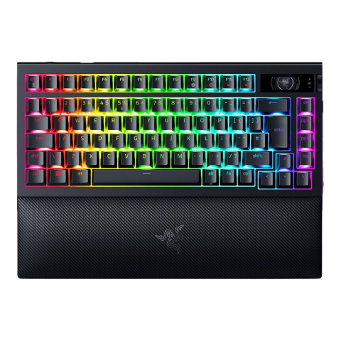 Razer Blackwidow V4 Pro 75% Intl. Us Layout (iso) Hot Swappable Draadloos Gamingtoetsenbord Zwart