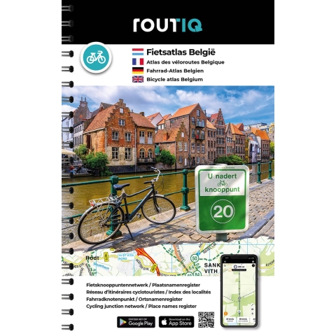 Routiq Fietsknooppuntenatlas België (Paperback)