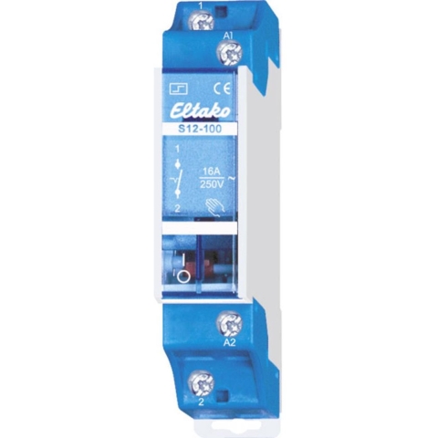Eltako S12-100-12V DC Stroomstootschakelaar DIN-rail 1x NO 12 V 10 A 2300 W 1 stuk(s)