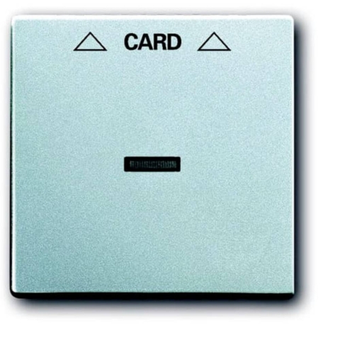 Busch-Jaeger 2CKA001710A3670 Kaart schakelaar Afdekking Future lineair Aluminium, Witaluminium (RAL 9006) 1 stuk(s)