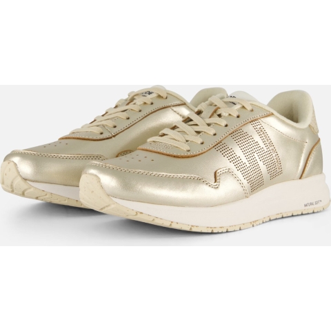 Woden Nora Natural Soft Metallic Sneakers
