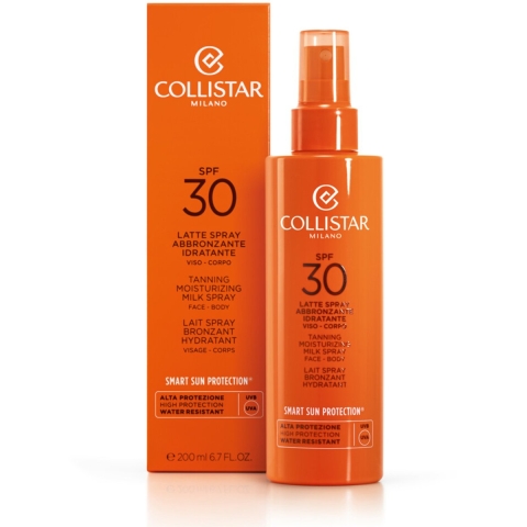 Collistar Tanning Moisturizing Milk Spray Face-Body SPF 30 200 ml
