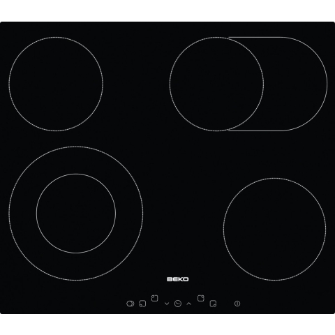 Beko HIC64403T Zwart Ingebouwd Keramisch 4 zone(s)