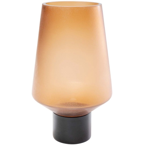 Kare Vaas Noble Ring Amber Matt 26cm