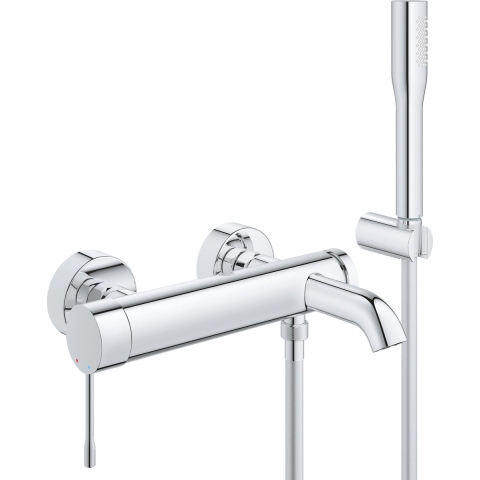 GROHE Essence Badkraan - 15 cm - Waterbesparend - Inclusief doucheset - Chroom