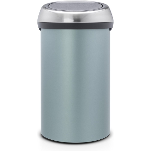 Brabantia Touch Bin Prullenbak - 60 liter - Metallic Mint / Matt Steel Fingerprint Proof deksel