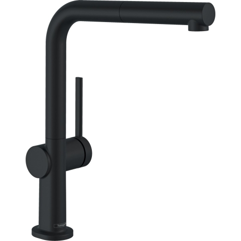 hansgrohe Talis M54ééngreeps keukenmengkraan 270 met uittrekbare uitloop mat zwart