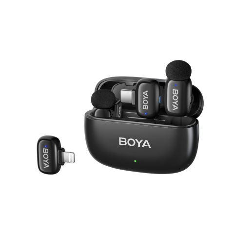Boya Mini 12 Wireless Mic (black) 2tx + 2rx Microfoon