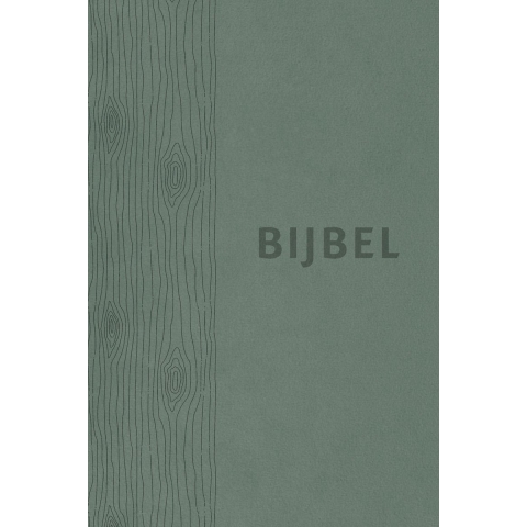 Bijbel (HSV) - groen leer met duimgrepen (Hardback)