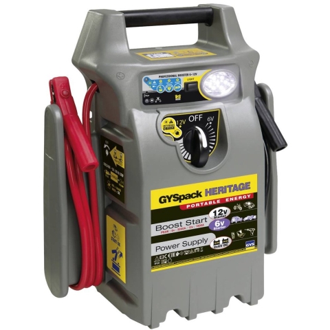 GYS Snelstartsysteem Gyspack Heritage 025844 Starthulpstroom: 450 A Spanningsomvormer 230 V, Verpolings- en elektronicabescherming