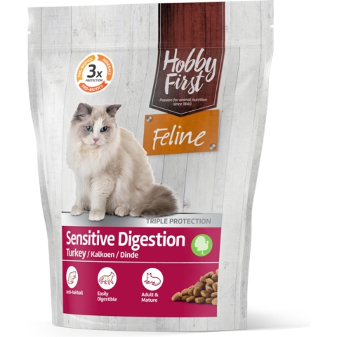 4x HobbyFirst Feline Sensitive Digestion 800 gr