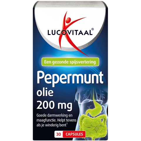 Gratis Verzending: 3x Lucovitaal Pepermuntolie 30 capsules