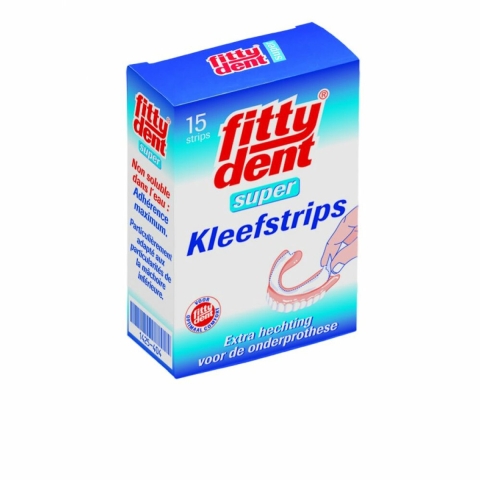 4x Fittydent Kleefstrips 15 stuks