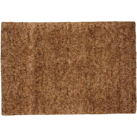 Vloerkleed Shaggy Deluxe - Bruin - Wol