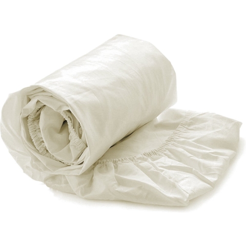 Heckett & Lane Hoeslaken Elementi Katoen Satijn 40cm Hoek - off white