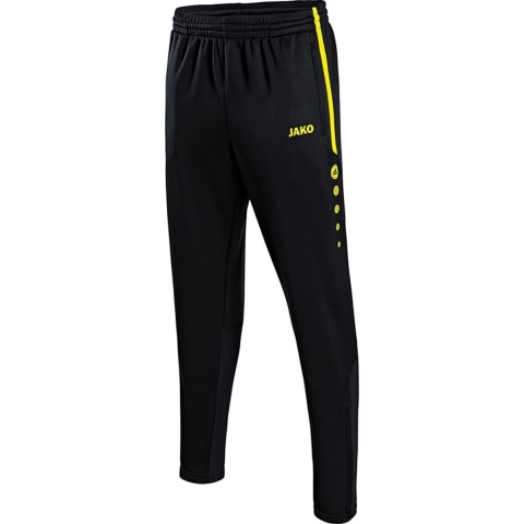 JAKO 8495K Trainingsbroek Active Kids - Zwart/Fluogeel - 164