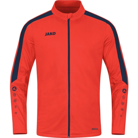 JAKO 9323K Polyestervest Power Kids - Flame/Marine - 152