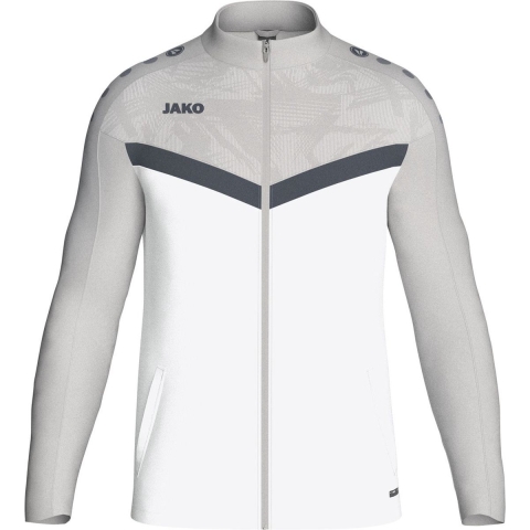 JAKO 9324 Polyestervest Iconic - Wit/Zachtgrijs/Antra Light - S