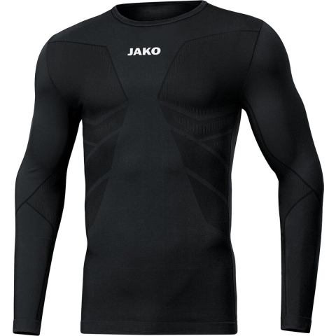 JAKO 6456 Longsleeve Comfort Gerecycled - Zwart - XL
