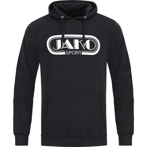 JAKO 6711 Sweater Met Kap Retro - Zwart - L