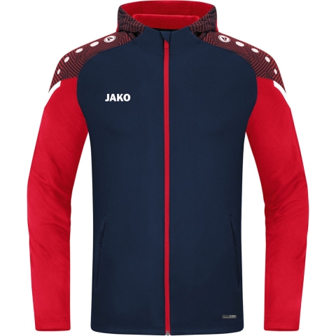 JAKO 6822 Jas Met Kap Performance - Marine/Rood - XXL