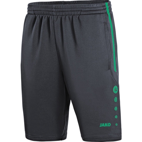 JAKO 8595 Trainingsshort Active - Antraciet/Turkoois - 3XL