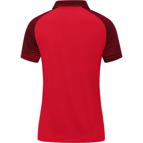 JAKO 6322D Polo Performance Dames - Rood/Zwart - 40