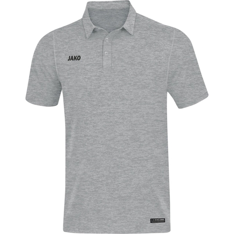 JAKO 6329 Polo Premium Basics - Lichtgrijs Gemeleerd - L