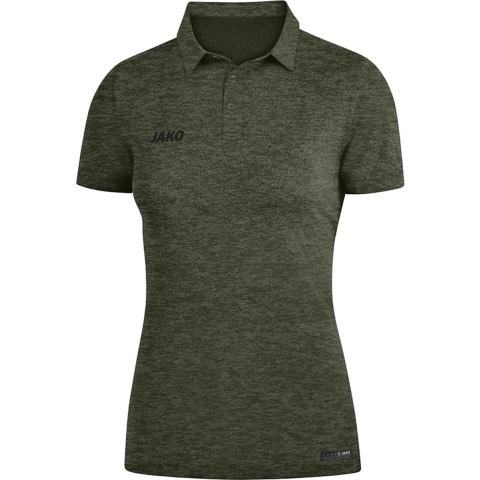 JAKO 6329D Polo Premium Basics Dames - Kaki Gemeleerd - 38