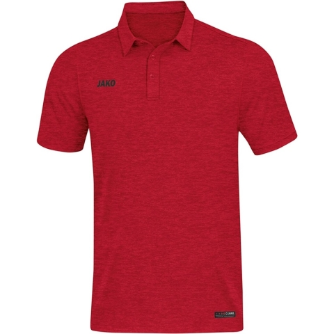 JAKO 6329D Polo Premium Basics Dames - Rood Gemeleerd - 34
