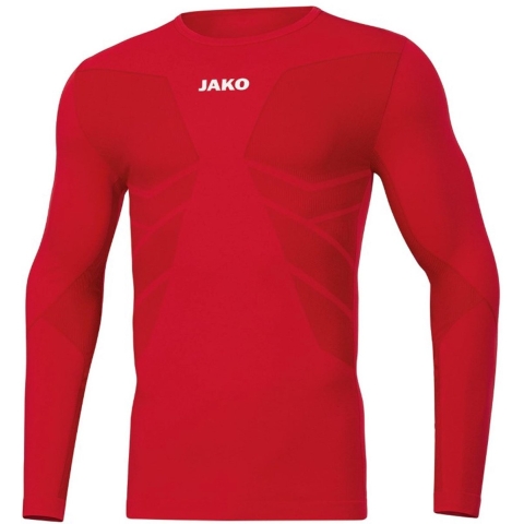 JAKO 6455 Longsleeve Comfort 2.0 - Sportrood - S