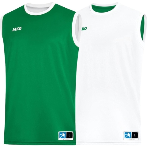 JAKO 4151 Reversible Shirt Change 2.0 - Sportgroen/Wit - S
