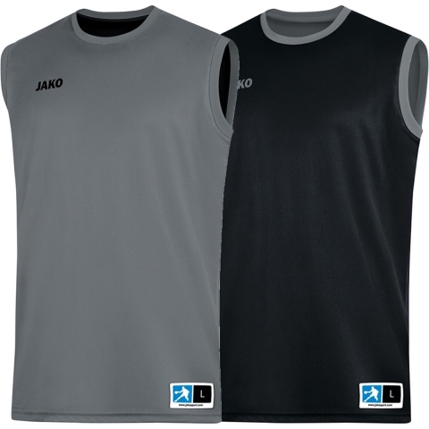 JAKO 4151 Reversible Shirt Change 2.0 - Zwart/Steengrijs - XL