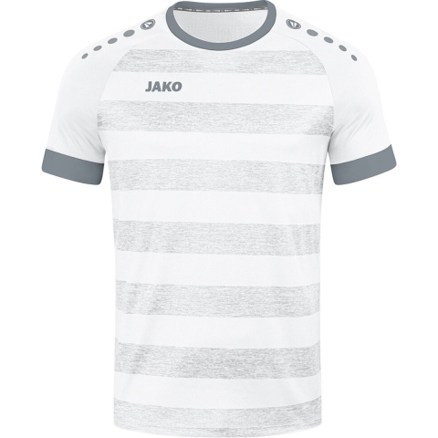 JAKO 4214K Shirt Celtic Melange Km Kids - Wit/Steengrijs - 116