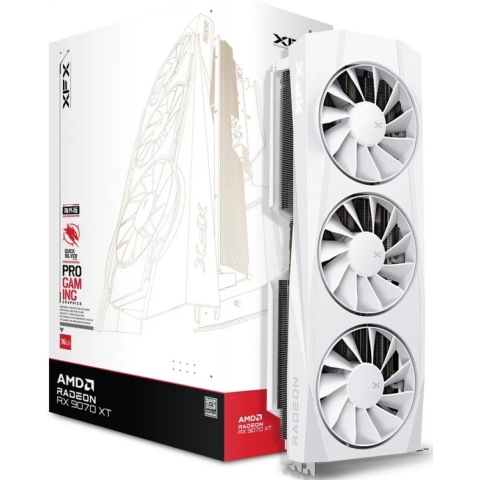 XFX AMD Radeon RX 9070XT Videokaart Quicksilver Radeon RX 9070 XT Gaming Edition 16 GB GDDR6-VRAM PCIe x16 HDMI 2.1, DisplayPort 2.1