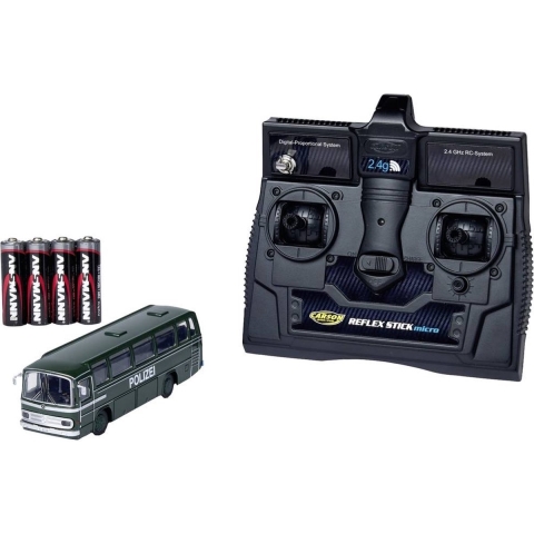 Carson Modellsport 504151 1:87 MB Bus O 302 Polizei 2.4G 100% RTR 1:87 RC auto Elektro Bus