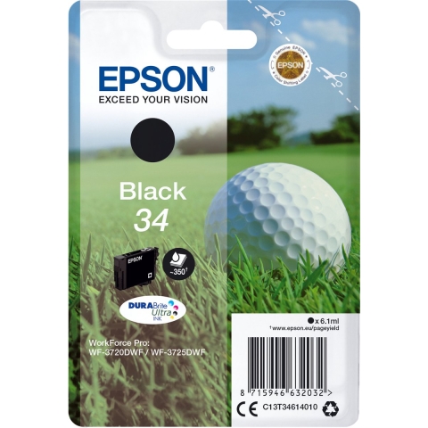 Epson Inktcartridge T3461, 34 Origineel Zwart C13T34614010