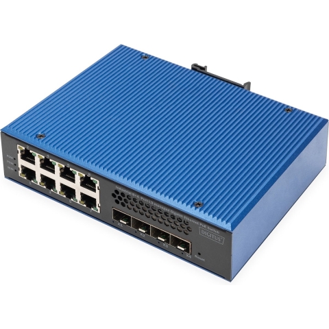 Digitus DN-651161 Industrial Ethernet Switch 8 + 4 poorten 1 GBit/s