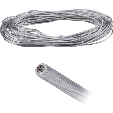 Paulmann Wire Corduo Spannseil 20m Transp 2,5qmm 94589 12V-kabelsysteemcomponenten Transparant